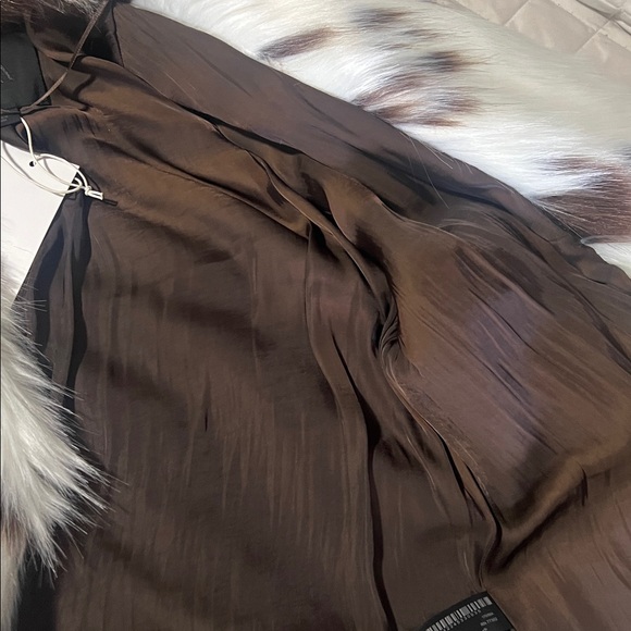 Zara White & Brown Cow-Print Teddy Jacket - Picture 3 of 6